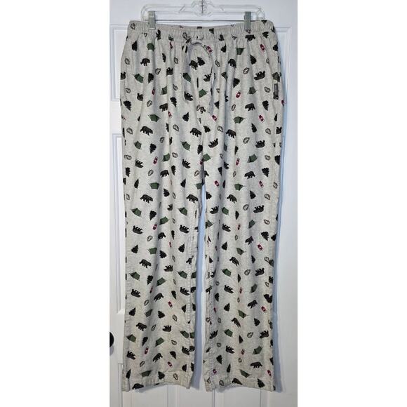 Eddie Bauer Men's Flannel Sleep Lounge Pants Camping100%‎ Cotton Size LT NWOT - Picture 1 of 6